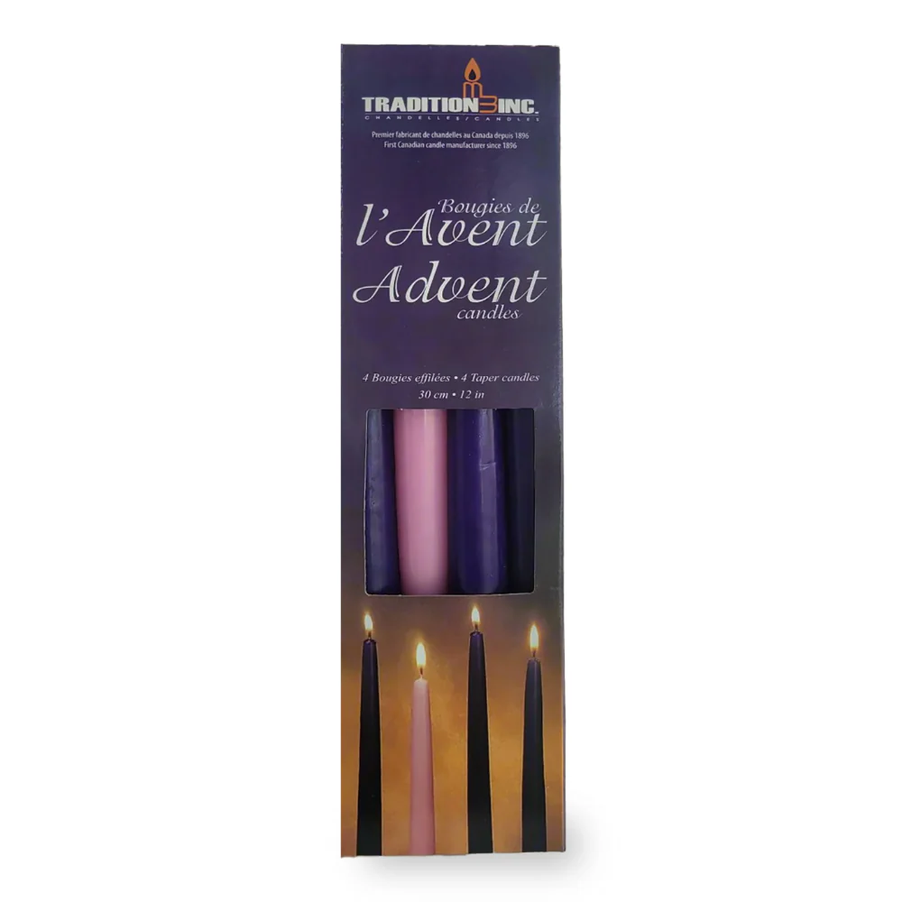 Advent candles kit - 4 candles pack