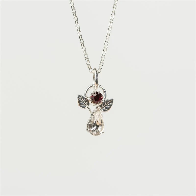 Angel Birthstone Pendant January
