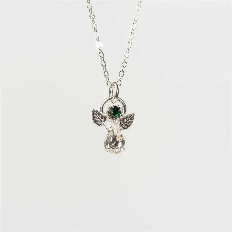 Angel Birthstone Pendant May