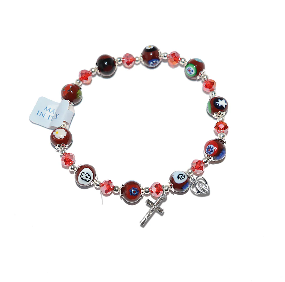 Burgundry Murano Glass Bracelet