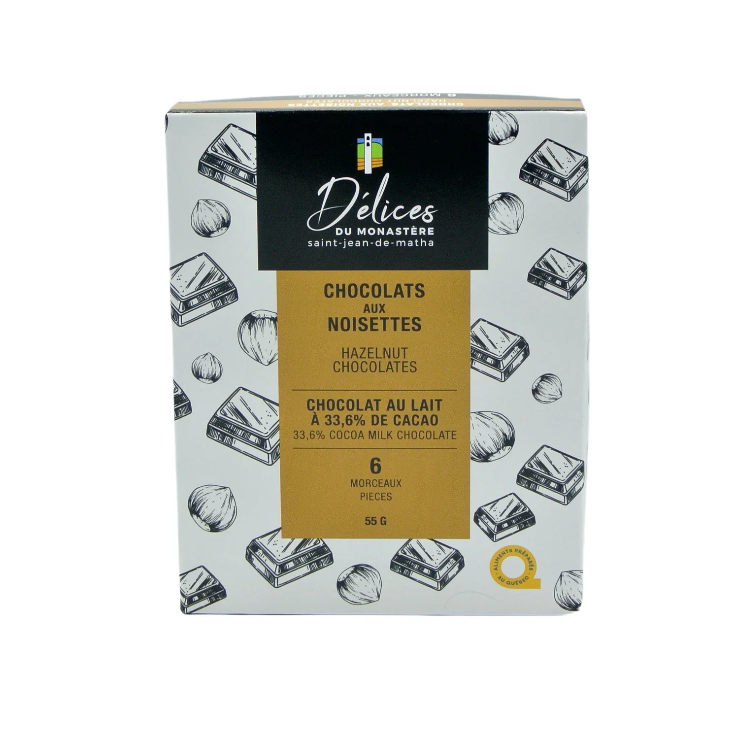 Hazelnut Milk Chocolate - Box of 6