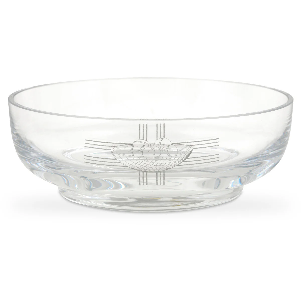 Crystal glass paten - Diam. 14 cm