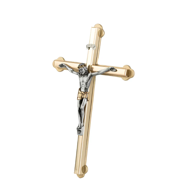 Metal cross 2 tones 4 inches