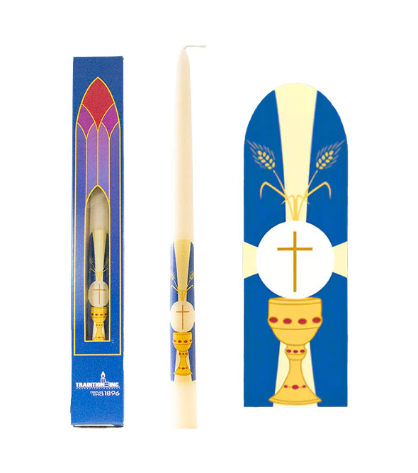 First Communion souvenir candle