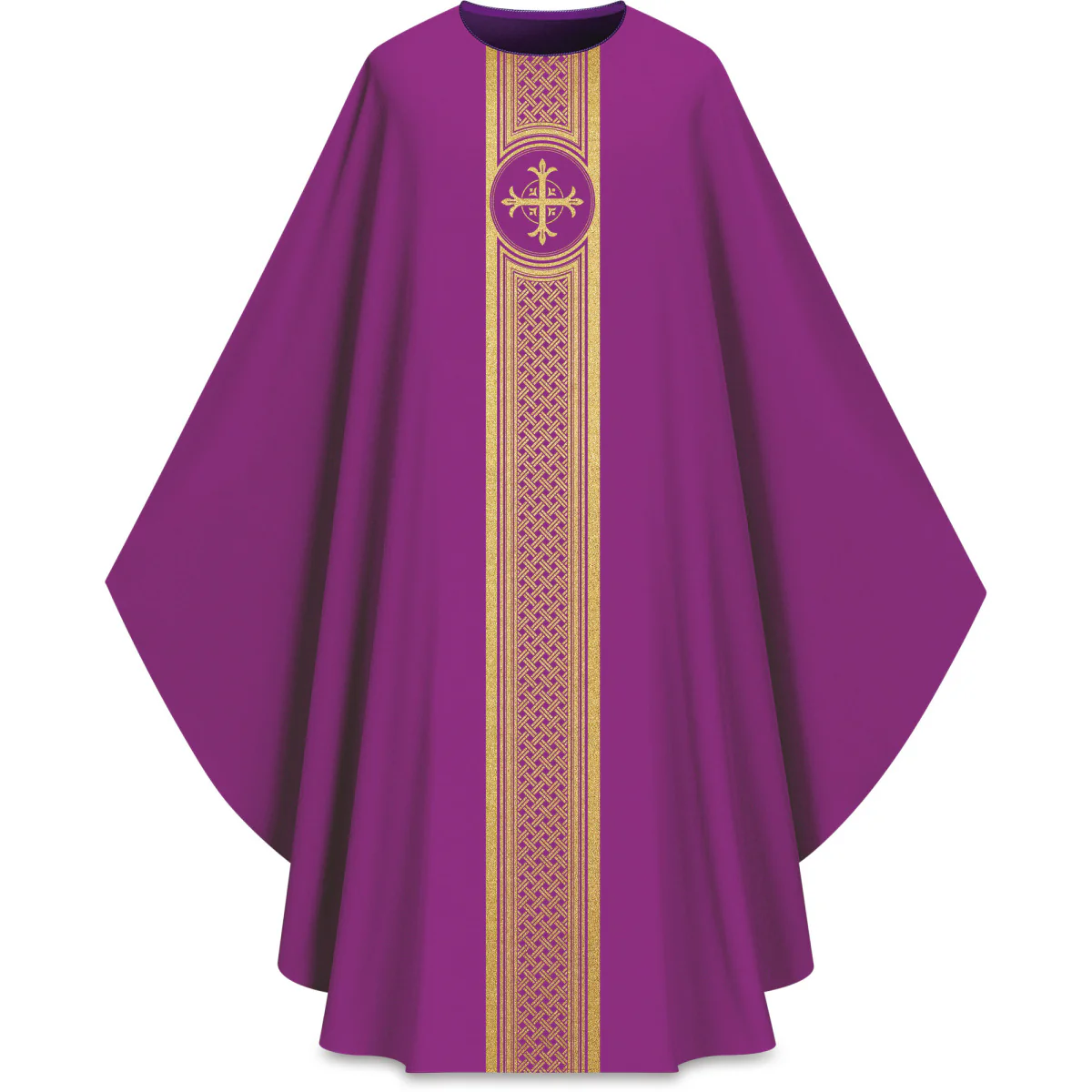 Purple and gold chasuble
