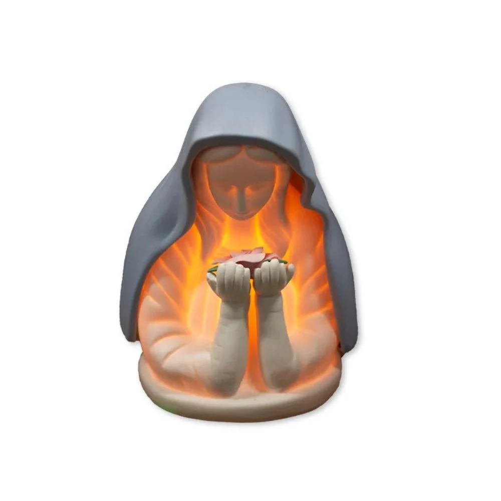 Virgin Mary Electric Night Light – Blue Veil - Image 3