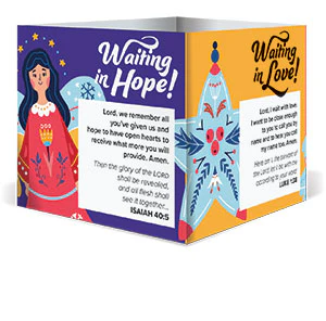 Waiting in Wonder Advent Table Tent